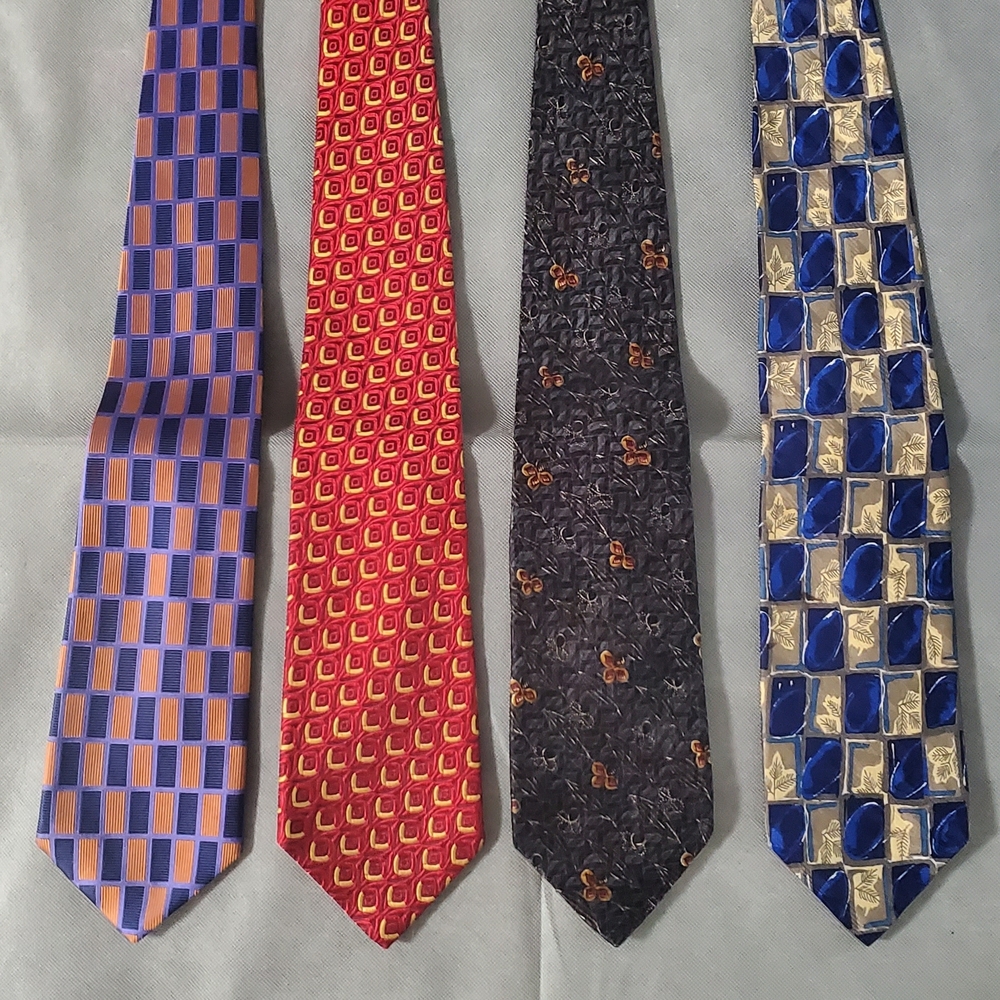Robert Talbott Tie Collection - Blue, Red, Black, Gold. No Tags . Never Been Use